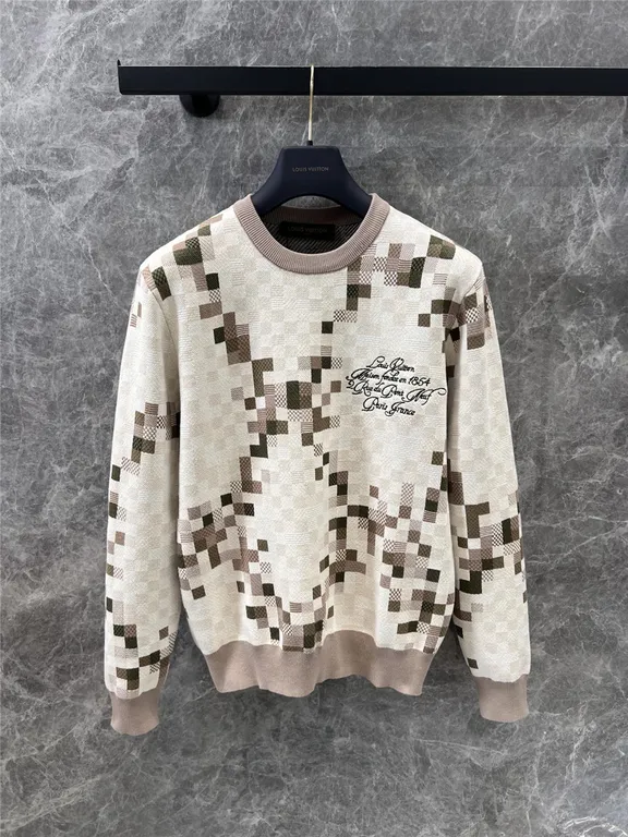 Louis vuitton LV camouflage knitted sweater